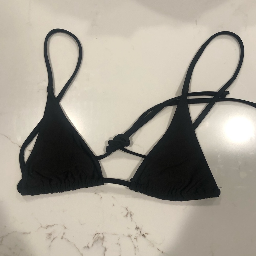 Black Triangle Bikini Top